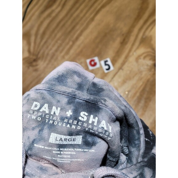 Dan + Shay Tour Tie Die Hoodie Adult L  PULLOVER Cotton Drawstring Men @G5 - Picture 6 of 6